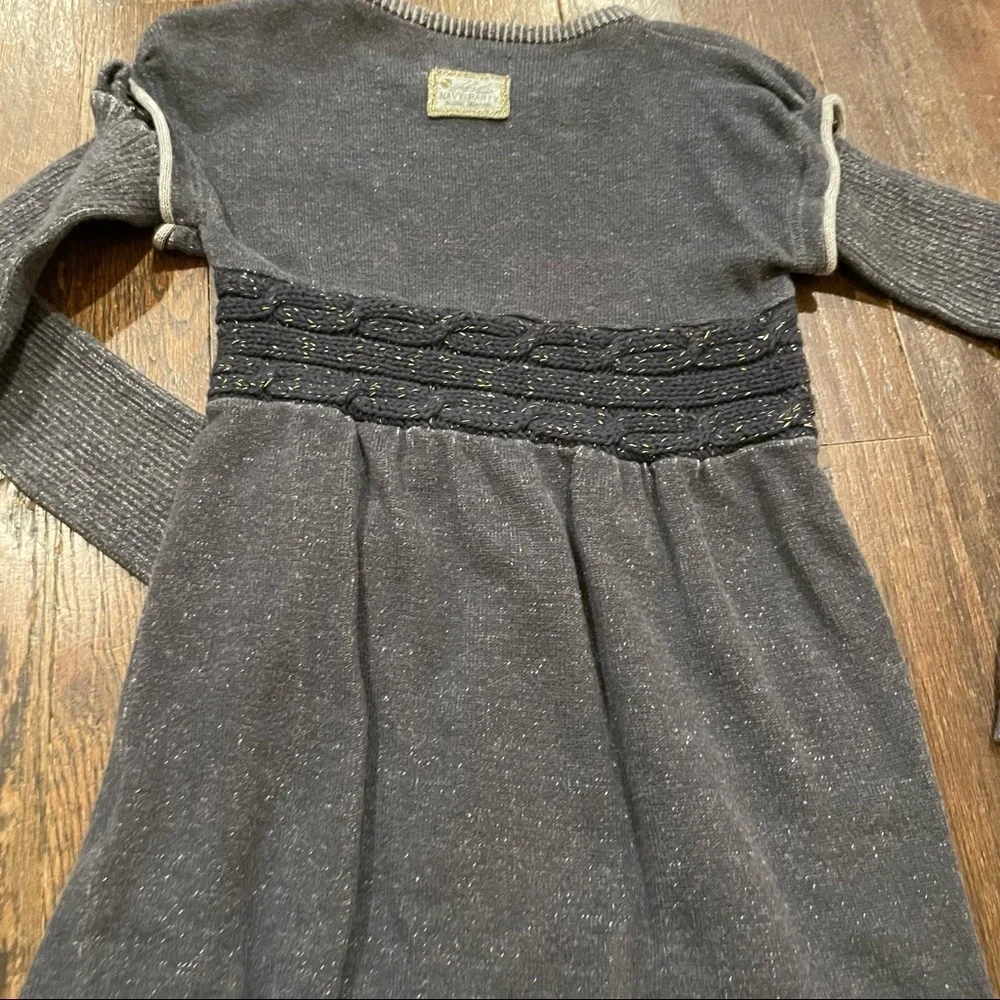 IKKS gray Cozy & Stylish Gray Knit Sweater Dress. size 4